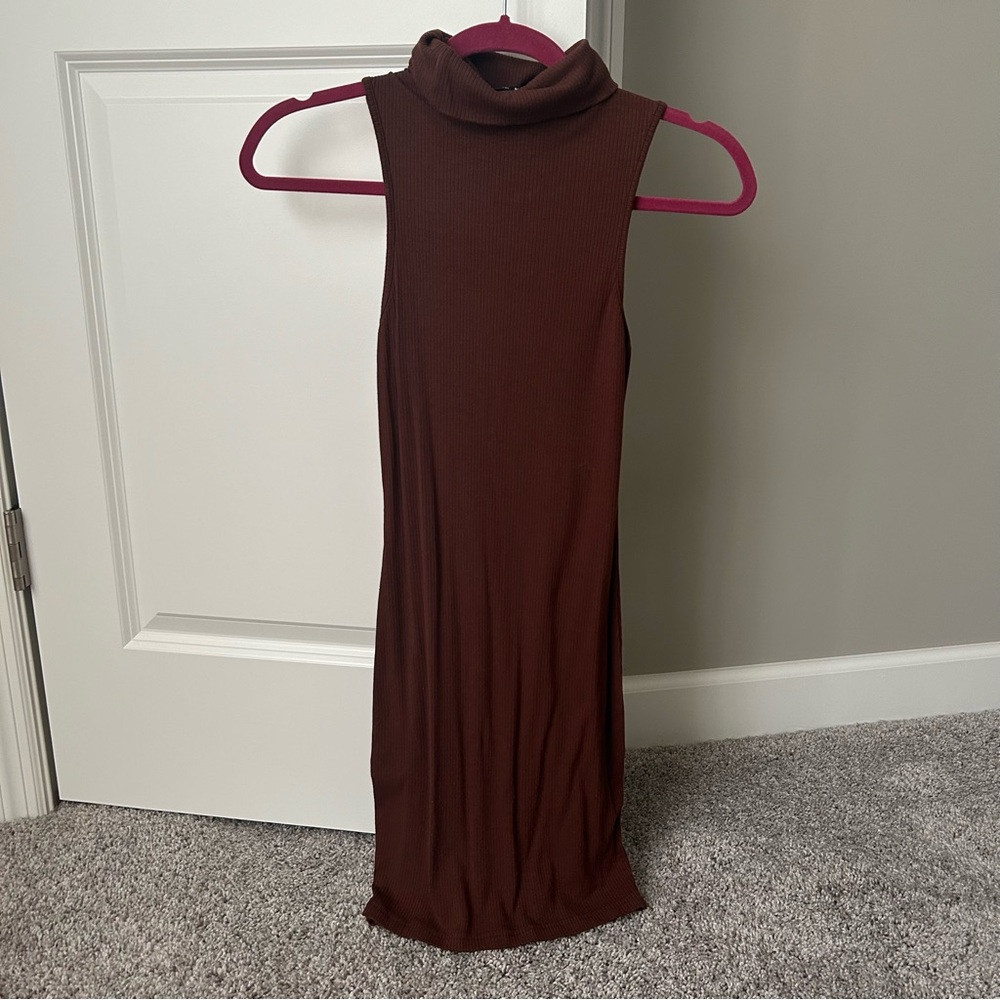 Espresso Mock Neck Bodycon Dress